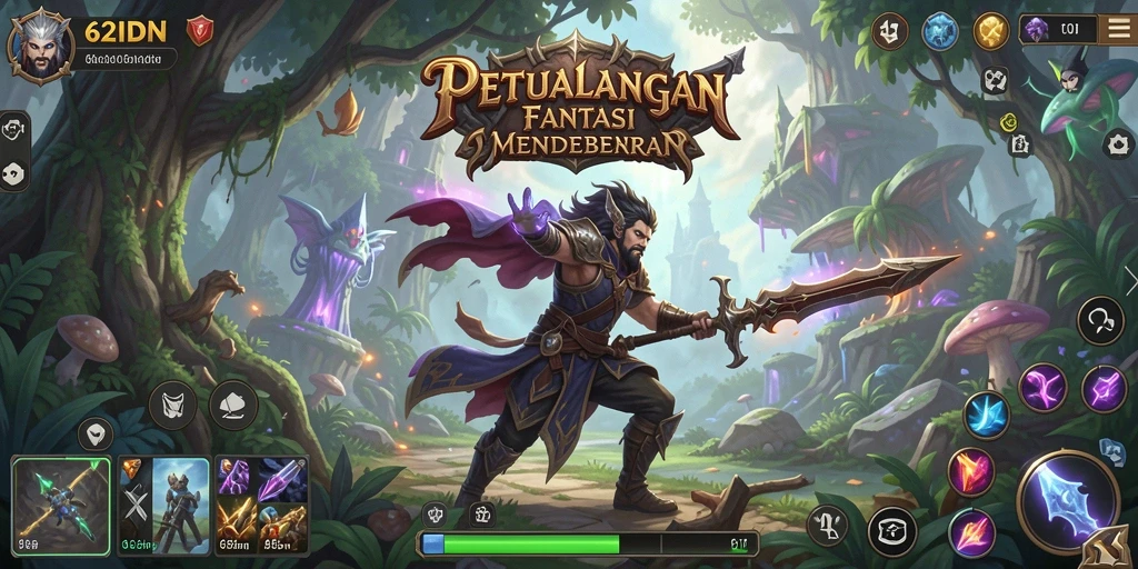 Gameplay RPG seru dengan aksi mendebarkan.