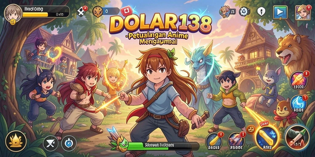 Tampilan gameplay seru dalam dunia Anime yang memukau.
