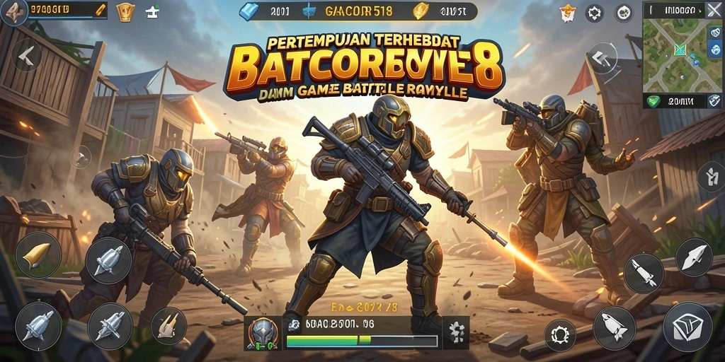 Tampilan menarik dari gameplay GACOR518 yang penuh aksi Battle Royale.