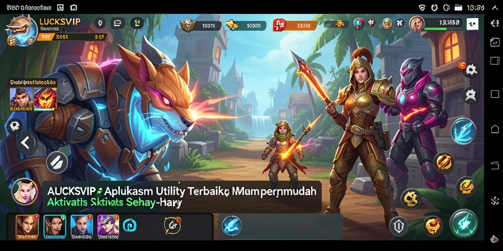 Antarmuka pengguna LUCKSVIP yang intuitif dan mudah digunakan.