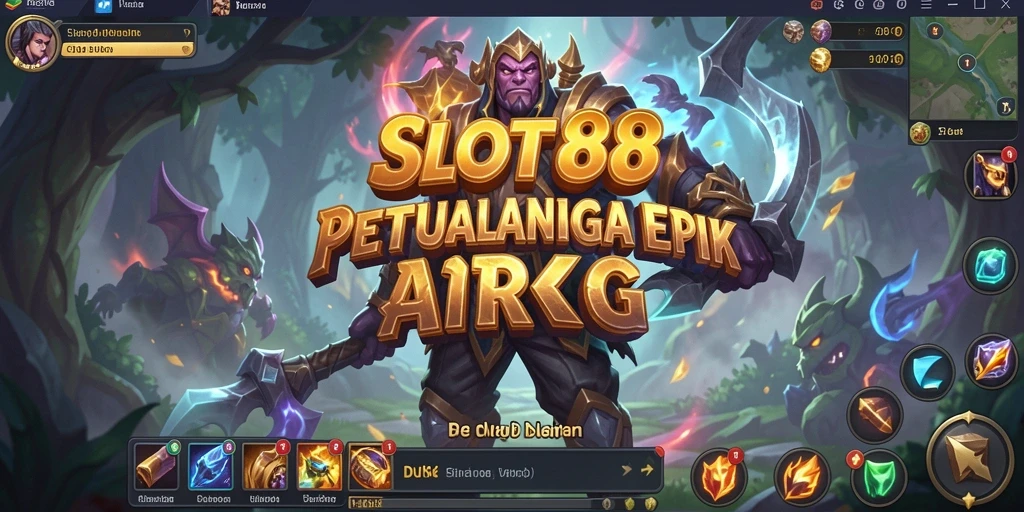 Tampilan gameplay SLOT88 dengan aksi pertarungan ARPG yang seru.